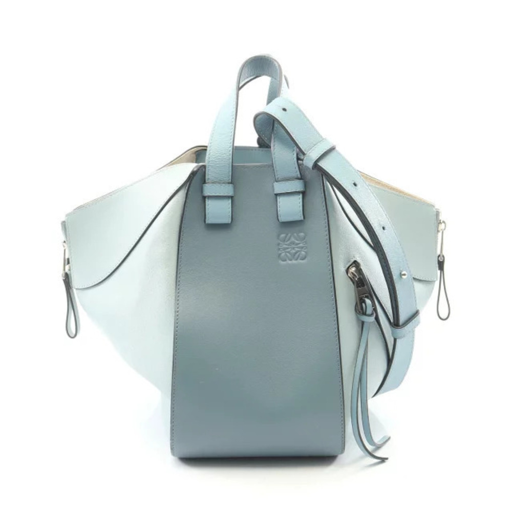Loewe HAMMOCK Handbag Leather Blue
